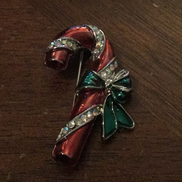 🌹NWT Liz Claiborne Rhinestone Holiday Brooch🌹 - Picture 4 of 4
